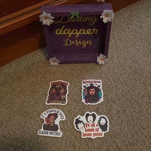 COPY - Disney’s Hocus Pocus Halloween waterproof stickers-4 pieces- New